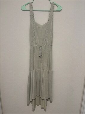 Sleeveless Striped Tank Midi Dress